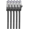 Shiverpeaks Patchcord BASIC-S Cat 7, S/FTP, PiMF, LSZH, juoda, 0.25m, 5 vnt (BS75511-0.25S-SET5)