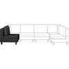 Sofa Beliani Vieno asmens modulis FEVIK juodas