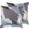 Shumee 2 dekoratyvinių pagalvių rinkinys pleistruose 45 x 45 cm violetinė- sidabro IXIA