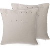 Shumee 2 dekoratyvinių pagalvių rinkinys 45 x 45 cm smėlio spalvos GAURA