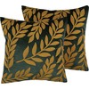 Shumee 2 Velour dekoratyvinių pagalvių rinkinys sąraše 45 x 45 cm žalia MISTLETA