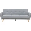 Beliani Trivietė sofa-lova FLORLI šviesiai pilka