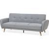 Beliani Trivietė sofa-lova FLORLI šviesiai pilka