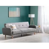 Beliani Trivietė sofa-lova FLORLI šviesiai pilka