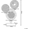 Beliani Dekoratyvinė figūrėlė URANIUM metalinė, sidabrinė