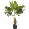 Beliani Dirbtinis augalas FAN PALM 100 cm Žalias