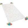 Beliani Shumee Shaggy kilimas 80 x 150 cm baltas KARTAL