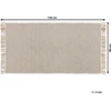 Beliani Kilimas ALADAG smėlio spalvos 80 x 150 cm džiutas