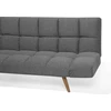 Beliani Išskleidžiama sofa 2 asmenims INGARO tamsiai pilka