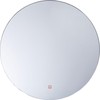Beliani LED vonios veidrodis CALLAC 60 cm 60 cm sidabrinės spalvos