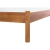 Lova Beliani Viengulė lovos rėmas BARRET 90 x 200 cm, ruda, pušies mediena