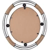 Beliani Sieninis veidrodis MOULINS 50 cm 55 cm metalinis juodas