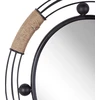 Beliani Sieninis veidrodis MOULINS 50 cm 55 cm metalinis juodas