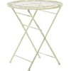 Beliani Bistro staliukas BIVIO 70 cm 70 cm metalinis šviesiai žalias