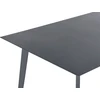Beliani Sodo stalas MILETO 140 cm 80 cm, stiklinis, pilkas