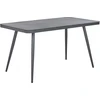 Shumee Beliani Stół sodo LIPARI 140 cm 80 cm Szkło Pilka