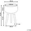 Beliani Gėlių stovas su kojelėmis AGROS 30 cm juodas metalas