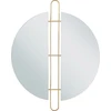 Beliani Sieninis veidrodis ATTIN 52 cm 65 cm auksinis