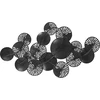 Beliani Sienų dekoracija OSMIUM metalinė 50 cm sidabrinė