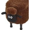 Fotelis Beliani Gyvūno formos pufas su daiktadėže SHEEP, rudas ėriukas