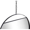Beliani Sieninis veidrodis ODOS 33/29/24 cm 80/75/69 cm metalinis, juodas