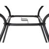Shumee Beliani Staliukas bistro LIVO 80 cm 80 cm Szkło Juodas