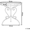 Beliani Bistro staliukas ALBINIA 70 cm, metalinis, rožinis
