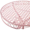 Beliani Bistro staliukas ALBINIA 70 cm, metalinis, rožinis