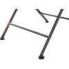 Shumee Beliani Staliukas bistro BORMIO 70 cm 70 cm Metal Juodas