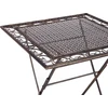 Shumee Beliani Staliukas bistro BORMIO 70 cm 70 cm Metal Juodas