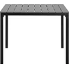 Beliani Sodo stalas PRATO 95 cm 95 cm pilkas
