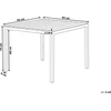 Shumee Beliani Sodo PRATO Stalas 95 cm 95 cm Kamuolys