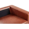 Beliani 3 vietų sofa SAVALEN ekologiška oda, auksinė ruda