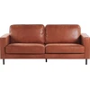 Beliani 3 vietų sofa SAVALEN ekologiška oda, auksinė ruda