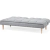 Beliani Trivietė išskleidžiama sofa SILJAN šviesiai pilka