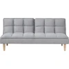 Beliani Trivietė išskleidžiama sofa SILJAN šviesiai pilka