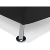 Beliani Trivietė sofa-lova ROXEN iš eko odos, juoda