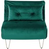 Fotelis Beliani Vienvietė išskleidžiama sofa VESTFOLD, tamsiai žalios spalvos veliūras