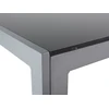 Shumee Beliani Stół sodo CATANIA 160 cm 91 cm Szkło Juodas
