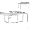 Beliani Išskleidžiamas sodo stalas PANCOLE 168/248 cm 100 cm metalinis pilkas