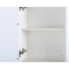 Beliani Pakabinama vonios kambario spintelė su LED veidrodžiu CAMERON 40 cm 60 cm Balta