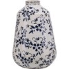 Shumee Gėlių vaza 25 cm balta su mėlyna MARONIA