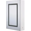 Beliani Pakabinama vonios kambario spintelė su LED veidrodžiu CONDOR 40 cm 60 cm balta
