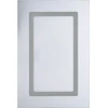Beliani Pakabinama vonios kambario spintelė su LED veidrodžiu CONDOR 40 cm 60 cm balta