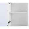 Beliani Pakabinama vonios kambario spintelė su LED veidrodžiu CONDOR 40 cm 60 cm balta