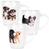 Siaki Collection Keramikinės puodeliai 220 ml, 3 vnt. su šuniuko motyvu