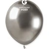 Gemar Chrome paslėpti sidabriniai balionai, AB50, 13 cm, 100 vnt.