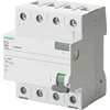 Siemens Liekamosios srovės jungiklis 4P 40A 100mA tipo AC