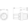 Siemens 4 padėčių jungiklis 22mm sukama rankenėlė 360st 4x90st plastikas be savaiminio grįžimo SIRIUS ACT (3SU1000-2AS60-0AA0)