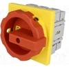 Siemens Kumštelinis jungiklis 0-1 3P 100A įmontuotas geltonas/raudonas IP65 (3LD2704-0TK53)